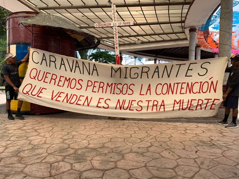 Saldr nueva caravana migrante rumbo a huixtla ante promesa de